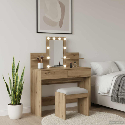 Dressing Table Artisan Oak 100 x 40 x 130 cm Engineered Wood
