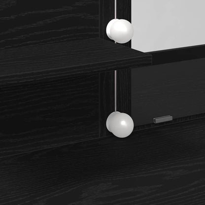 Dressing Table Black Oak 100 x 40 x 130 cm Engineered Wood
