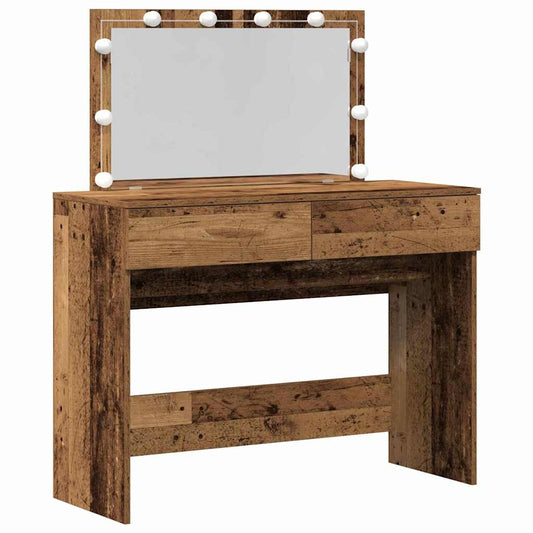Dressing Table Old Wood 100 x 40 x 120 cm Engineered Wood