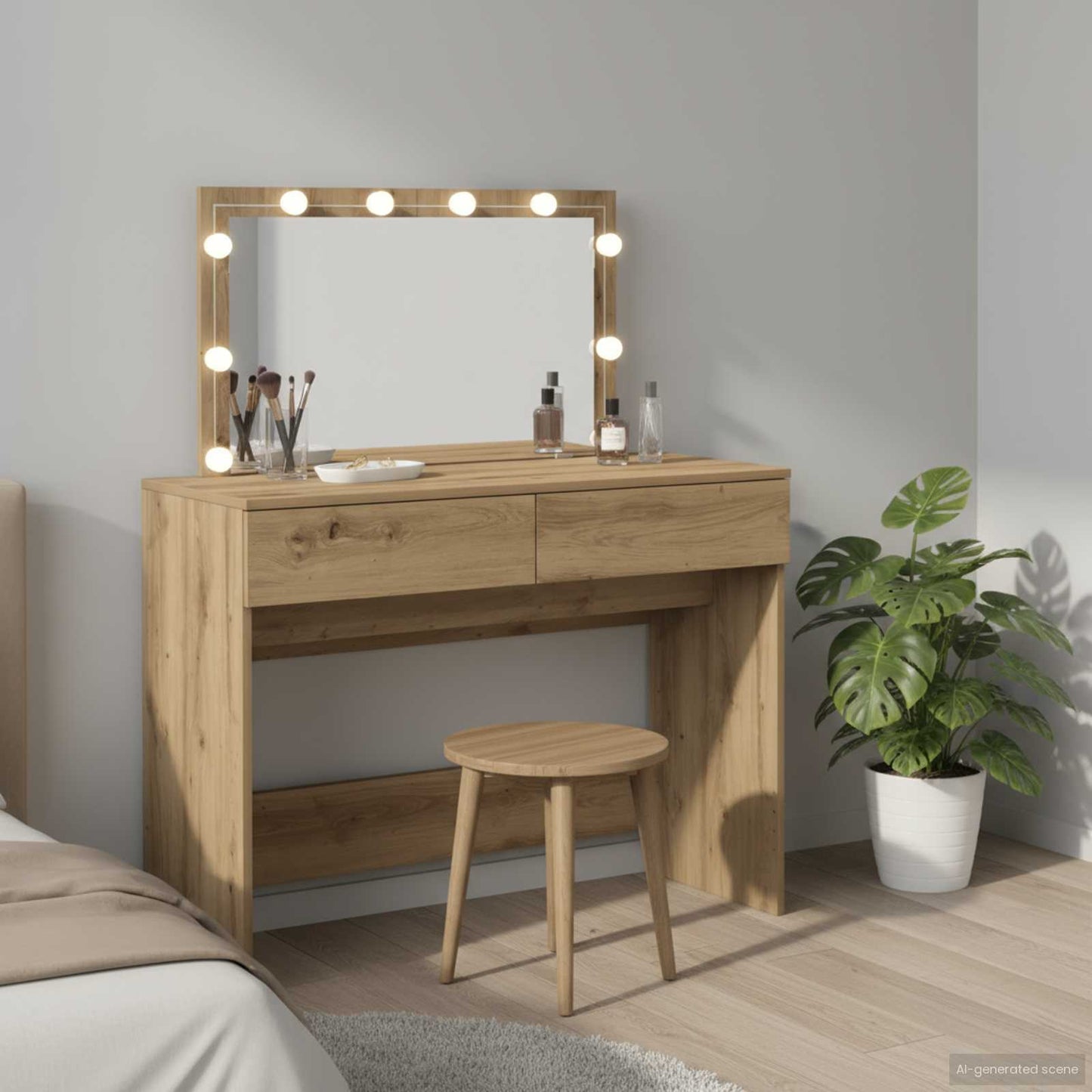 Dressing Table Artisan Oak 100 x 40 x 120 cm Engineered Wood