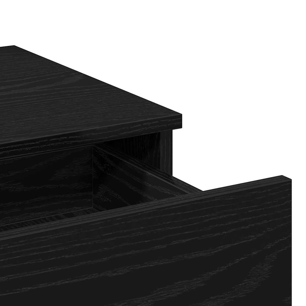 Dressing Table Black Oak 100 x 40 x 120 cm Engineered Wood