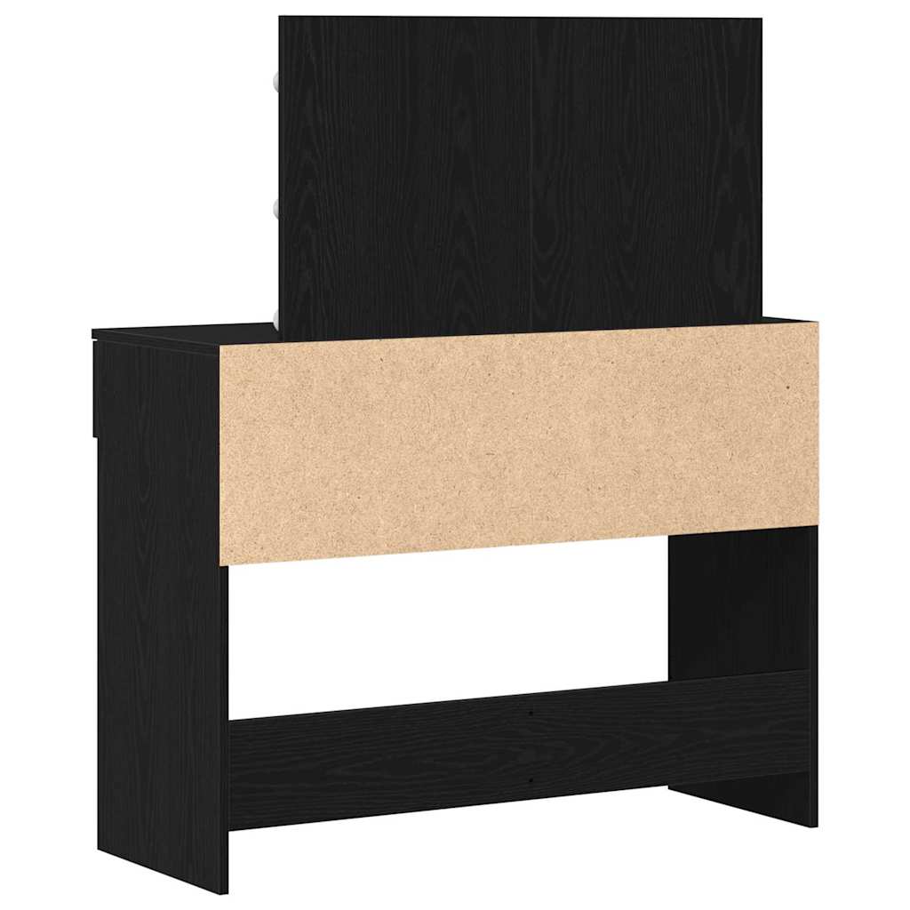 Dressing Table Black Oak 100 x 40 x 120 cm Engineered Wood