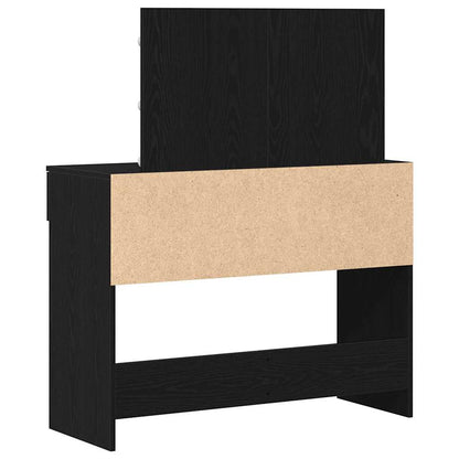 Dressing Table Black Oak 100 x 40 x 120 cm Engineered Wood
