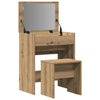 Dressing Table with Mirror Artisan Oak Engineered Wood