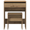 Dressing Table with Mirror Artisan Oak Engineered Wood