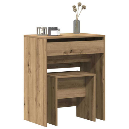 Dressing Table Artisan oak 60 x 40 x 75 cm Engineered wood