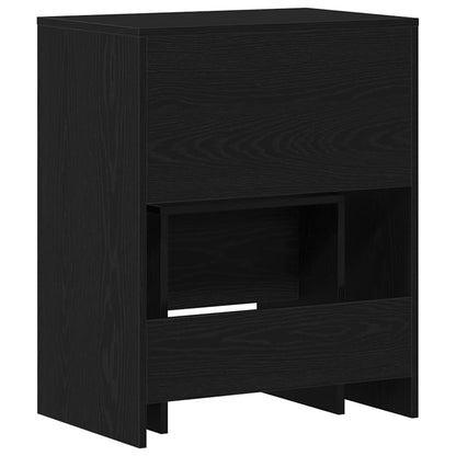 Dressing Table Black oak 60 x 40 x 75 cm Engineered wood
