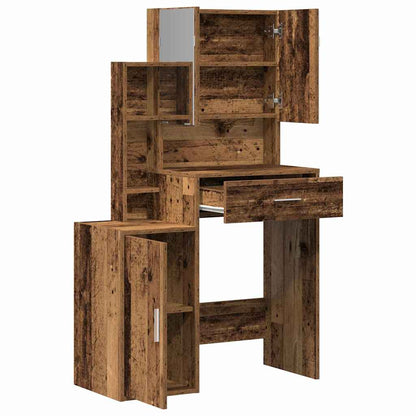 Dressing Table Old Wood 80 x 35 x 132 cm Engineered wood