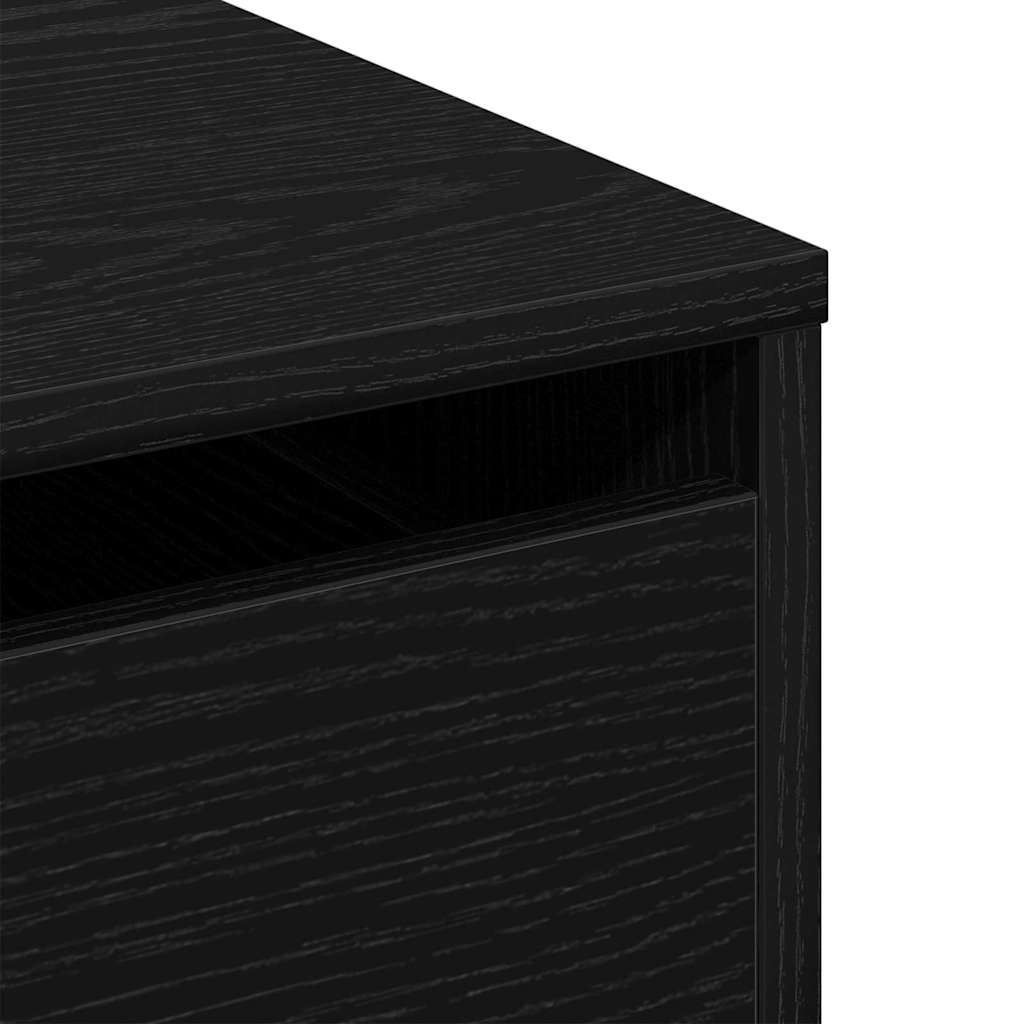 Drawer Cabinet Black 40 x 41 x 76 cm Engineered Wood