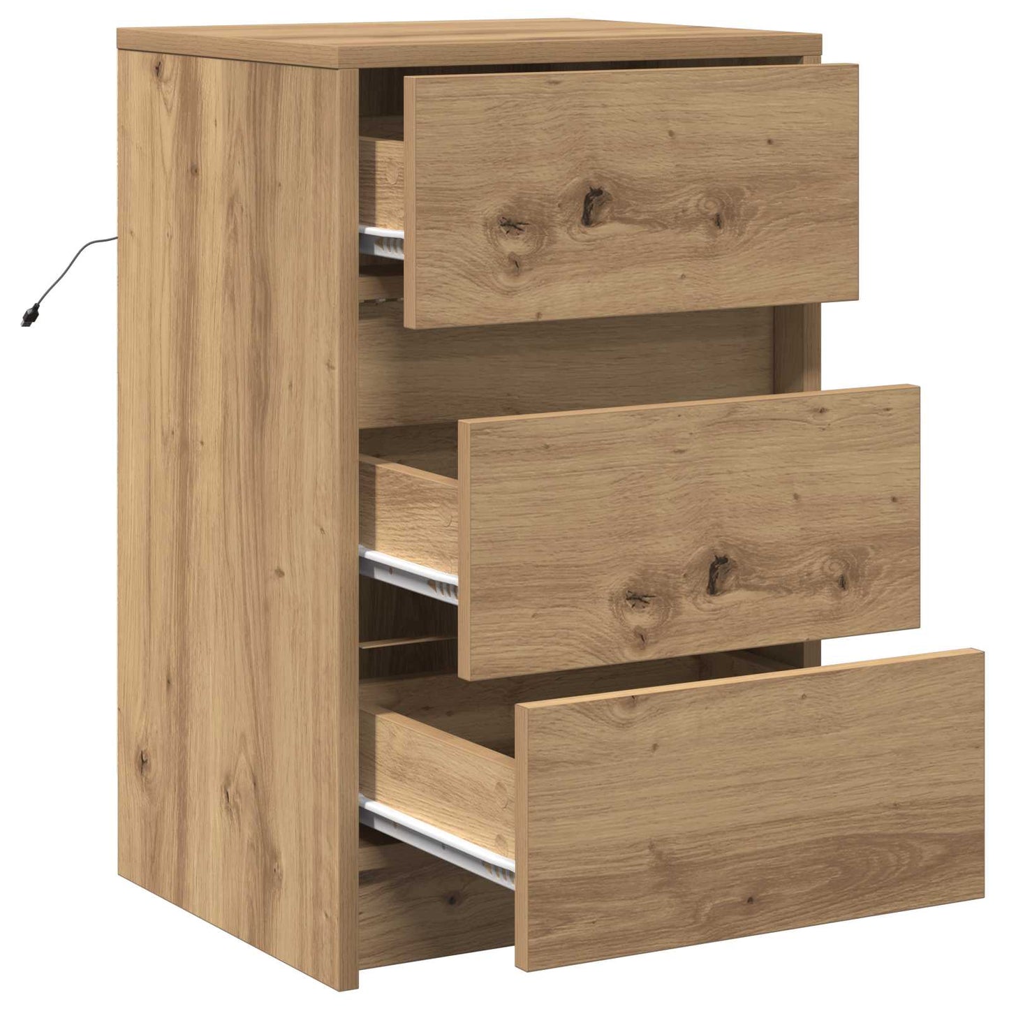 Bedside Cabinet Artisan Oak 38 x 34 x 61 cm Engineered wood