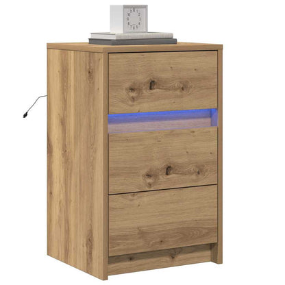 Bedside Cabinet Artisan oak 38 x 34 x 61 cm Engineered wood