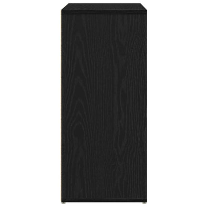 Sideboard Black Oak 60x31x70 cm Engineered Wood
