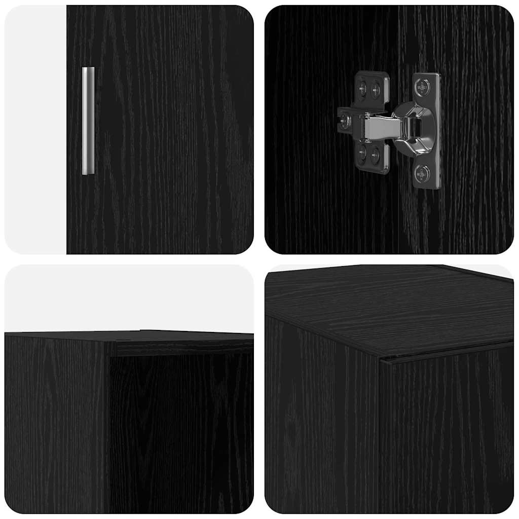 Wall-Mounted Cabinet Wall-mounted Black Oak 30 x 42.5 x 39.5 cm