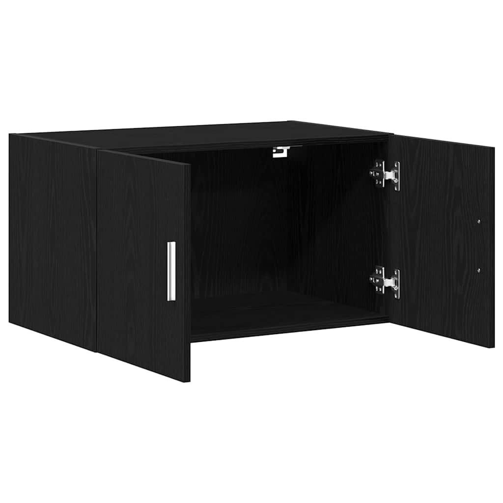 Wall Cabinet Black oak 70 x 42.5 x 40 cm Engineered wood