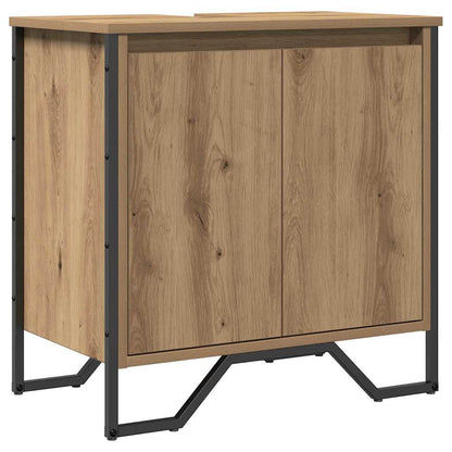 Bathroom Sink Cabinet with Storage Artisan Oak 60 x 35 x 60 cm