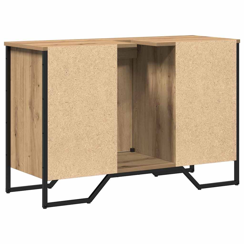 Bathroom Sink Cabinet with Storage Artisan Oak 91 x 35 x 60 cm