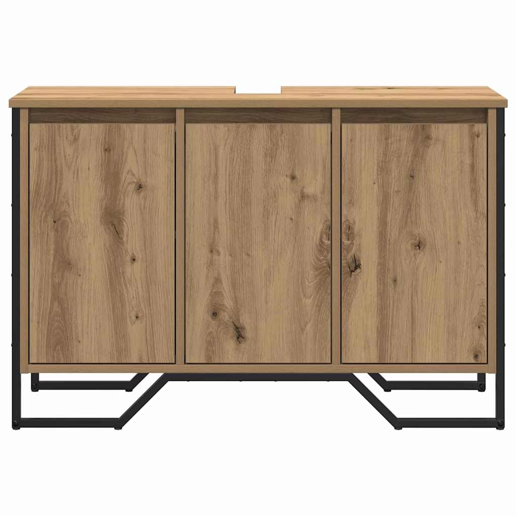 Bathroom Sink Cabinet with Storage Artisan Oak 91 x 35 x 60 cm