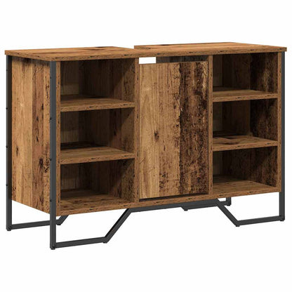 Bathroom Sink Cabinet Old Wood 91 x 35 x 60 cm Engineered wood