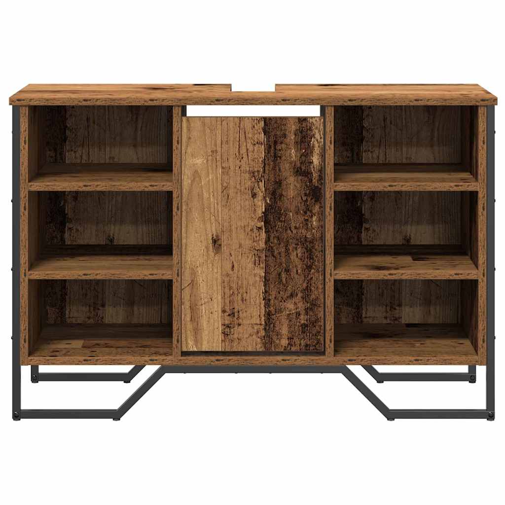 Bathroom Sink Cabinet Old Wood 91 x 35 x 60 cm Engineered wood