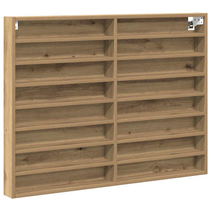 Display Cabinet Wall-Mounted Artisan Oak 100 x 8.5 x 75 cm