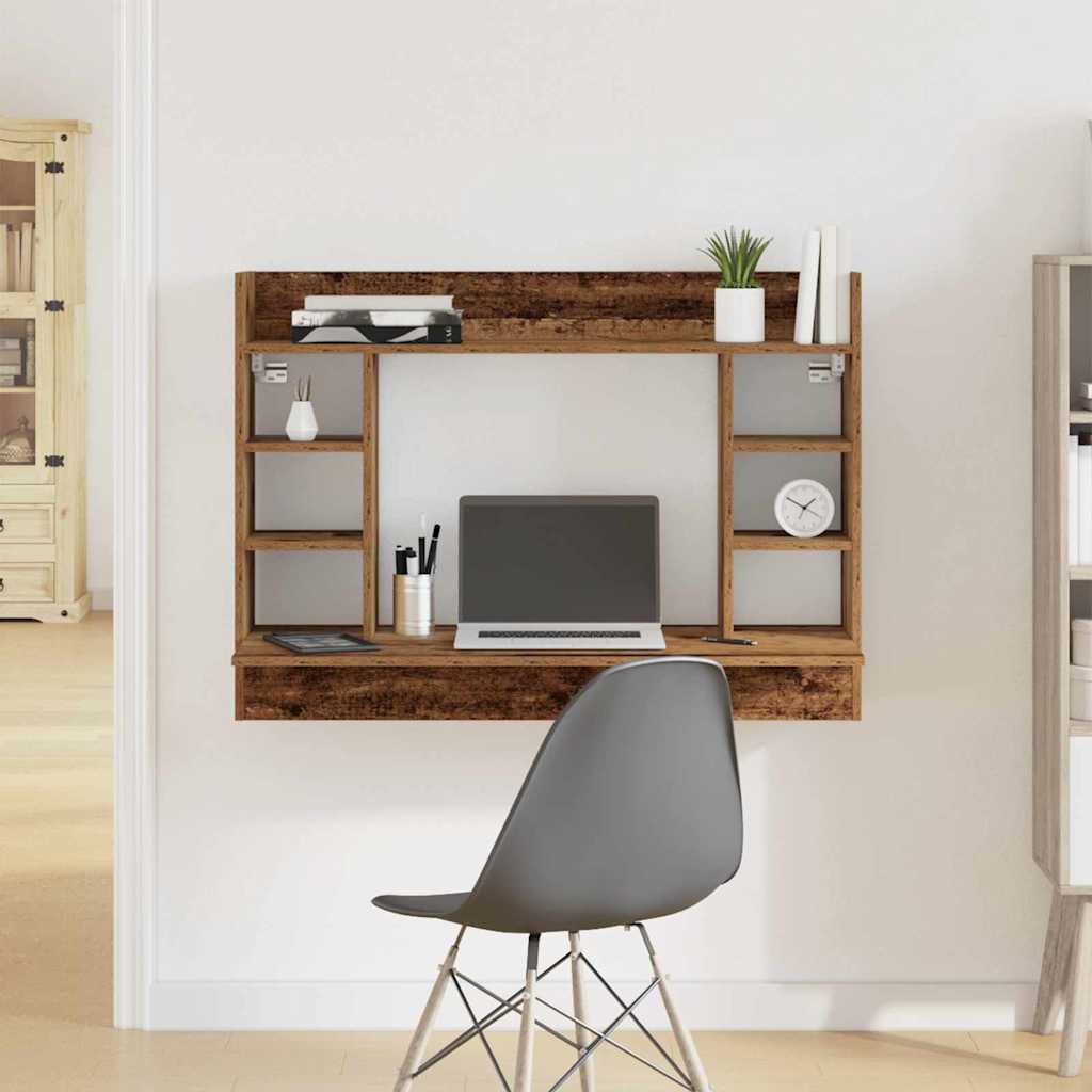 Wall-Mounted Desk Old wood Engineered wood 105 x 48 x 75 cm