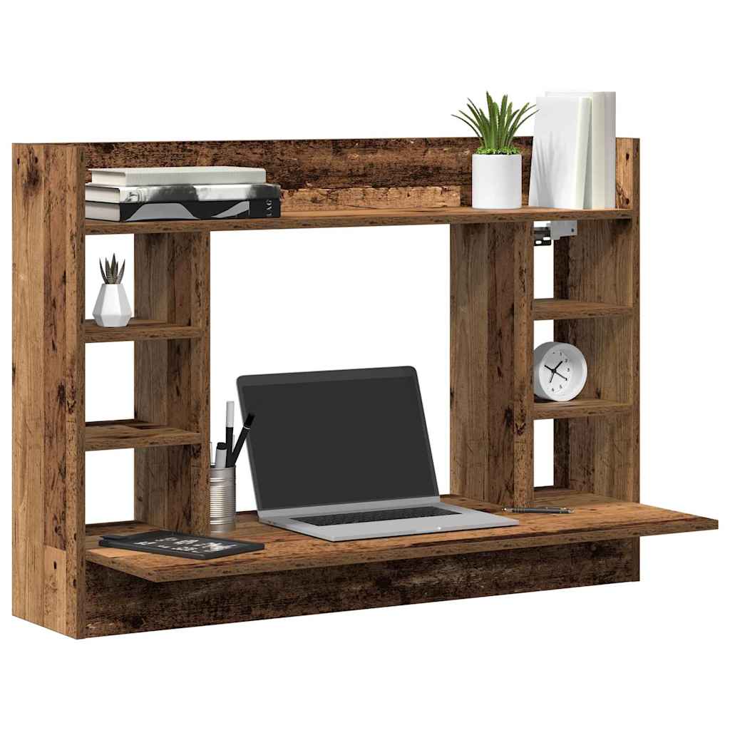 Wall-Mounted Desk Old wood Engineered wood 105 x 48 x 75 cm
