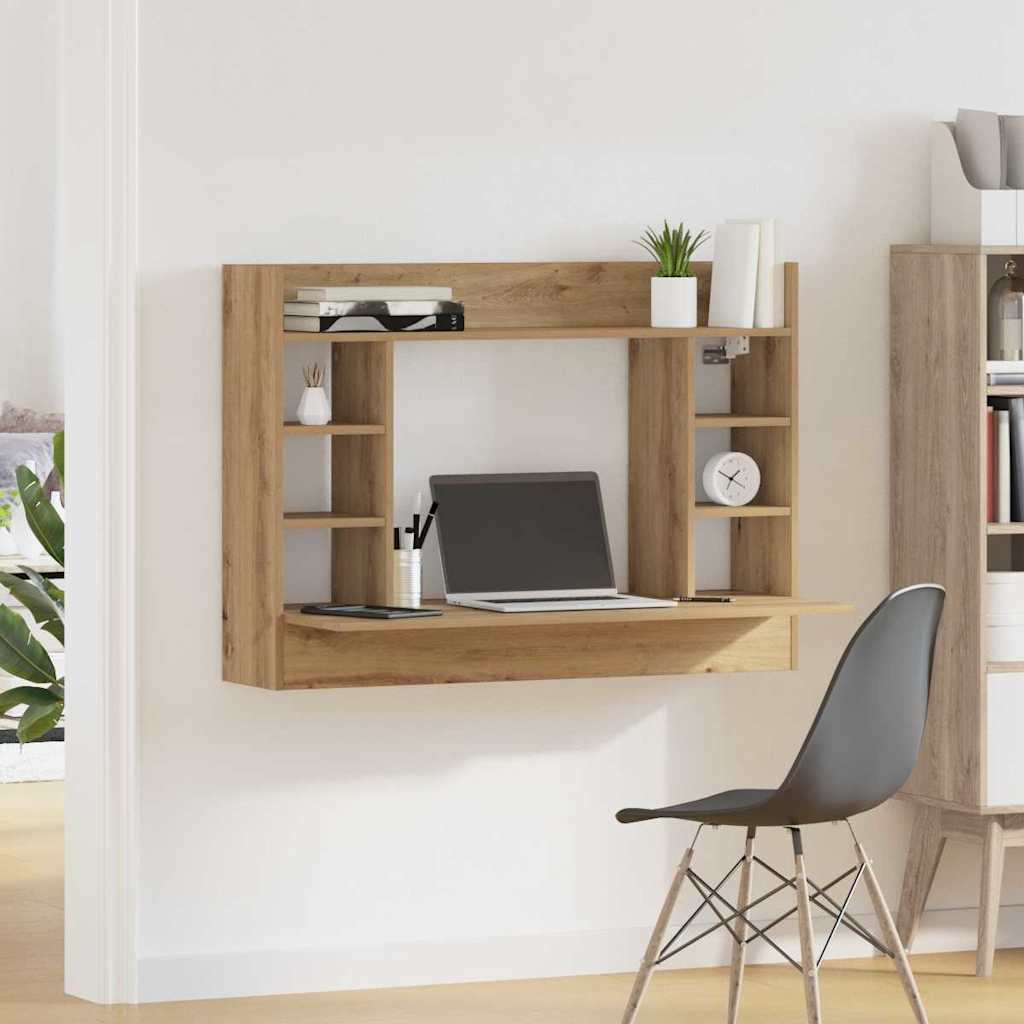 Wall-Mounted Desk Artisan oak Engineered wood 105 x 48 x 75 cm