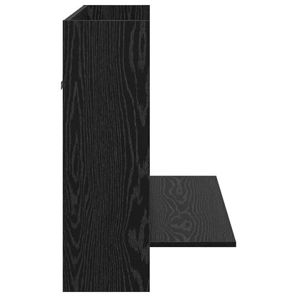 Wall-Mounted Desk Black oak Engineered wood 105 x 48 x 75 cm