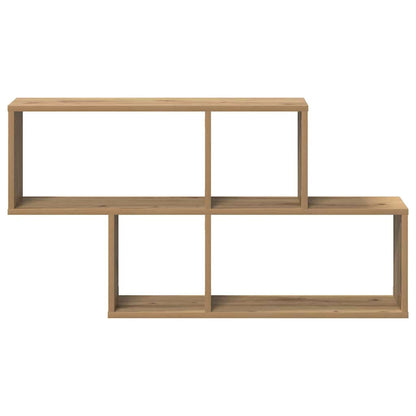 Wall Shelf Wall-Mounted Brown Engineered Wood