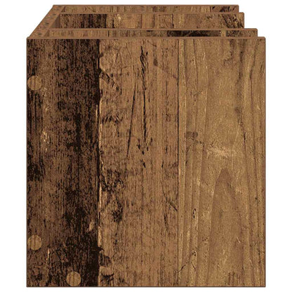 Desk Organiser Old Wood 44.5 x 24 x 25 cm Engineered Wood