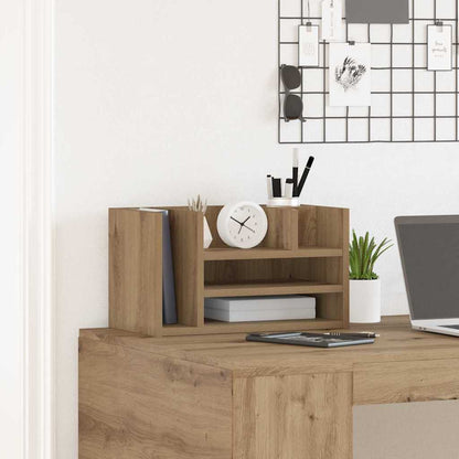 Desk Organiser Artisan Oak 44.5 x 24 x 25 cm Engineered Wood