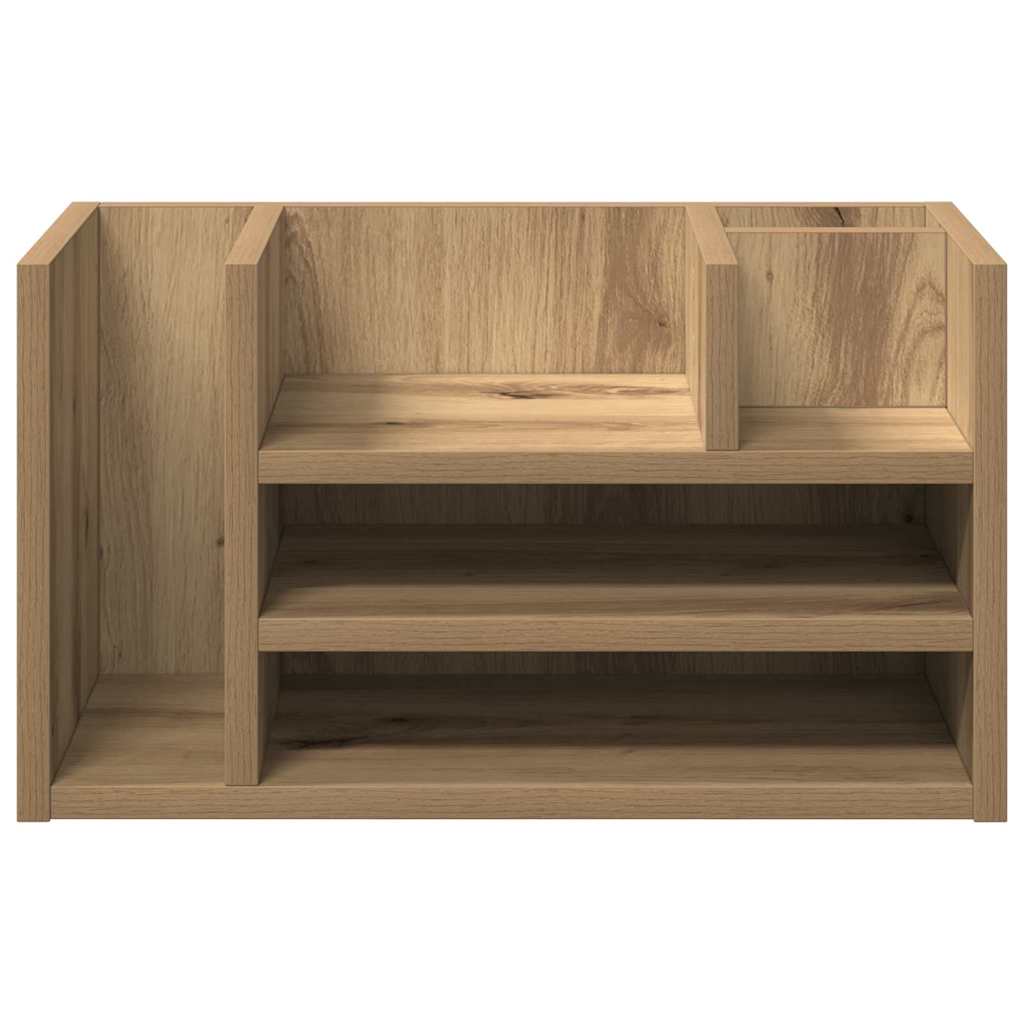 Desk Organiser Artisan Oak 44.5 x 24 x 25 cm Engineered Wood