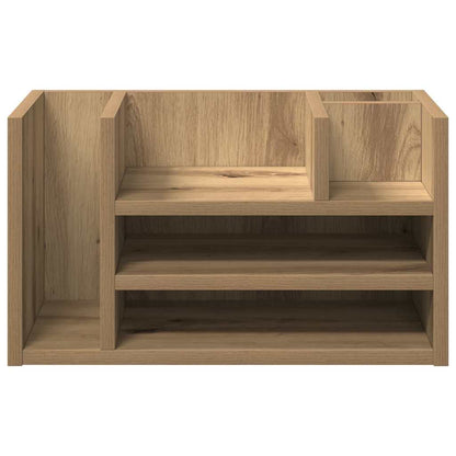 Desk Organiser Artisan Oak 44.5 x 24 x 25 cm Engineered Wood