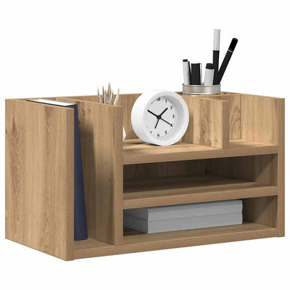 Desk Organiser Artisan Oak 44.5 x 24 x 25 cm Engineered Wood