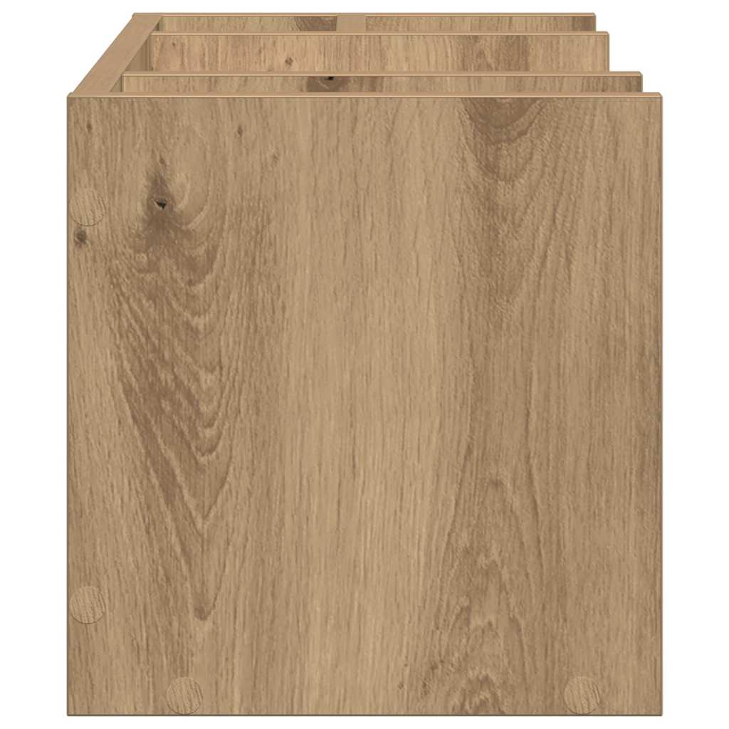 Desk Organiser Artisan Oak 44.5 x 24 x 25 cm Engineered Wood