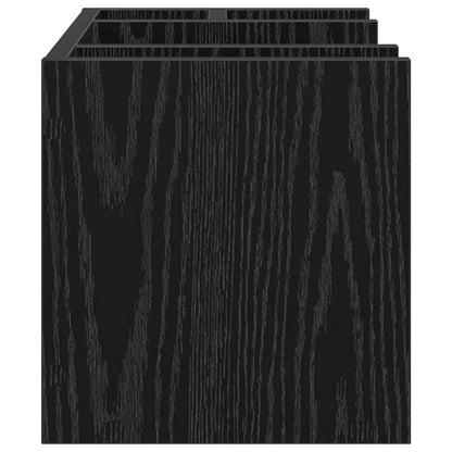 Desk Organiser Black Oak 44.5 x 24 x 25 cm Engineered Wood