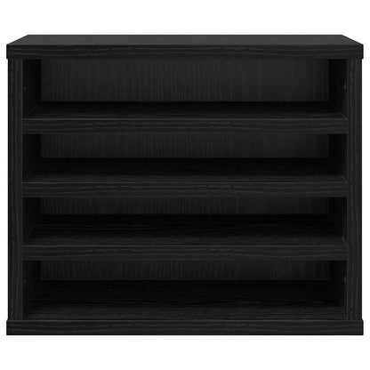 Desk Organiser Black Oak 36 x 26 x 29.5 cm Engineered Wood