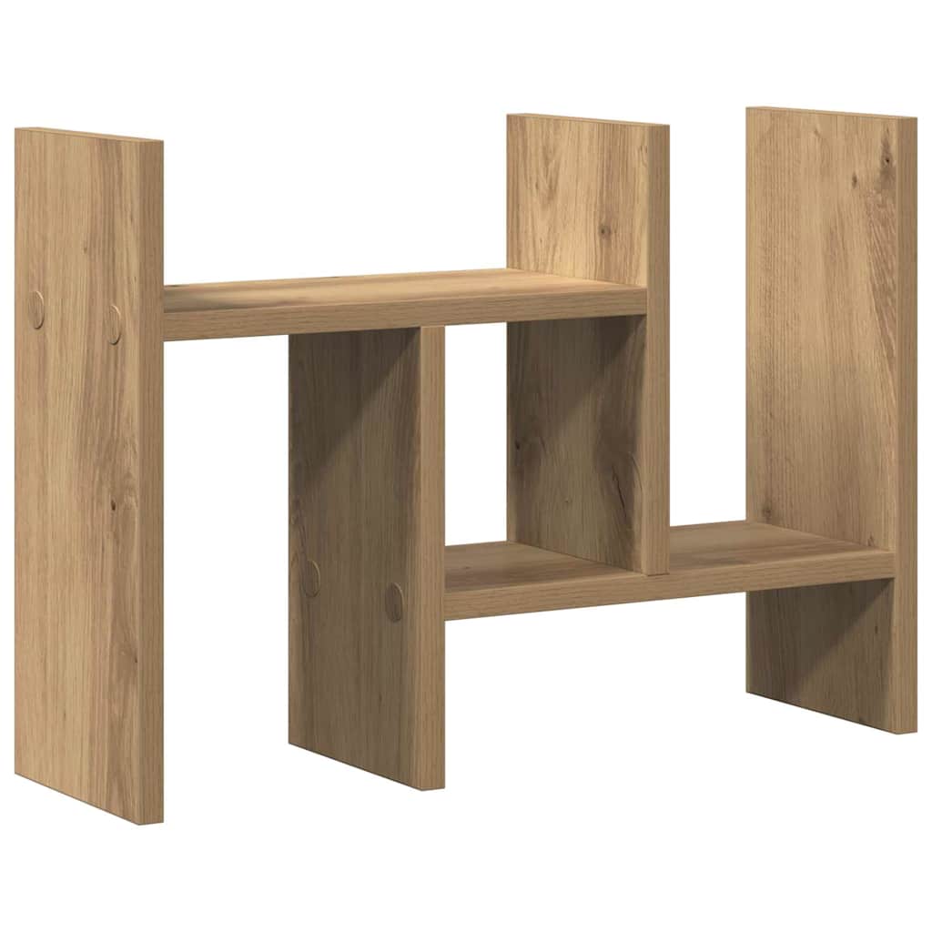 Desk Organiser Artisan Oak 50 x 15.5 x 35.5 cm Engineered Wood