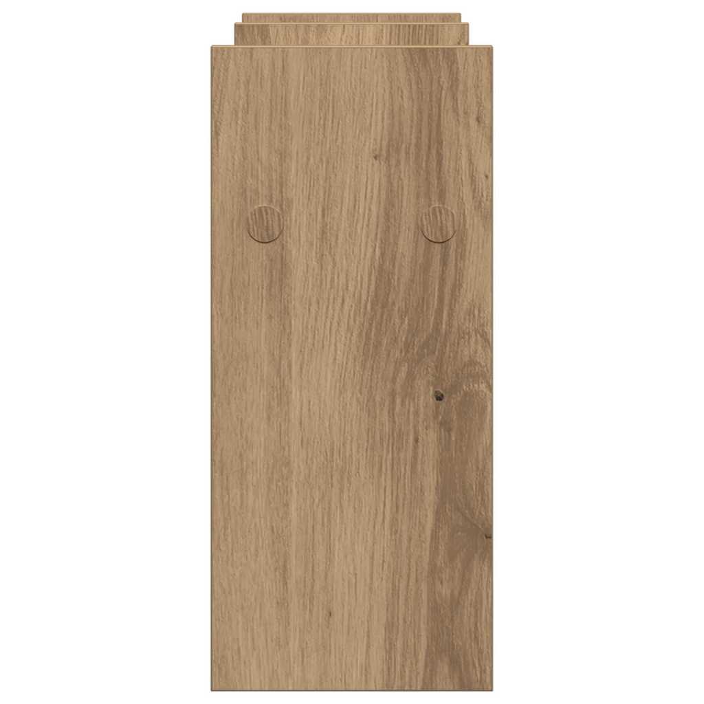 Desk Organiser Artisan Oak 50 x 15.5 x 35.5 cm Engineered Wood