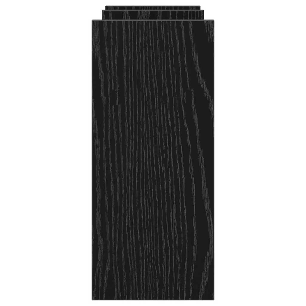 Desk Organiser Black Oak 50 x 15.5 x 35.5 cm Engineered Wood