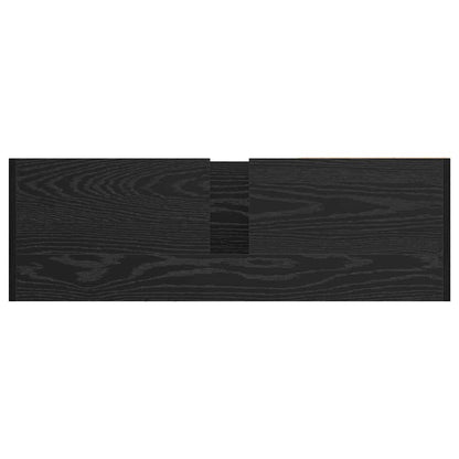 Bathroom Cabinet Black Oak 90 x 29 x 55 cm Engineered wood
