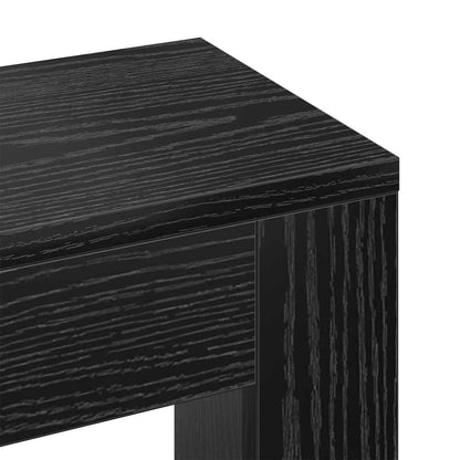 Radiator Cover Black Oak 104 x 20 x 82 cm Engineered Wood