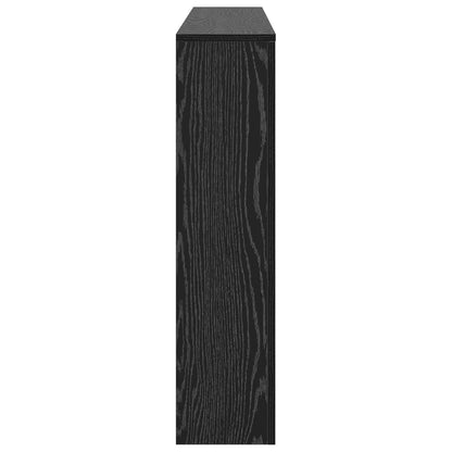 Radiator Cover Black Oak 175 x 20 x 82 cm Engineered Wood