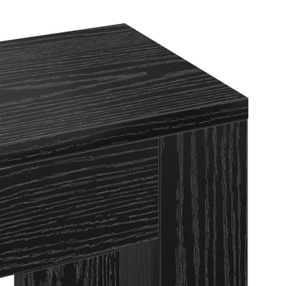 Radiator Cover Black Oak 78 x 20 x 82 cm Engineered Wood