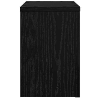 Plant Stand 2 pcs Black Oak 20 x 20 x 30 cm Engineered Wood