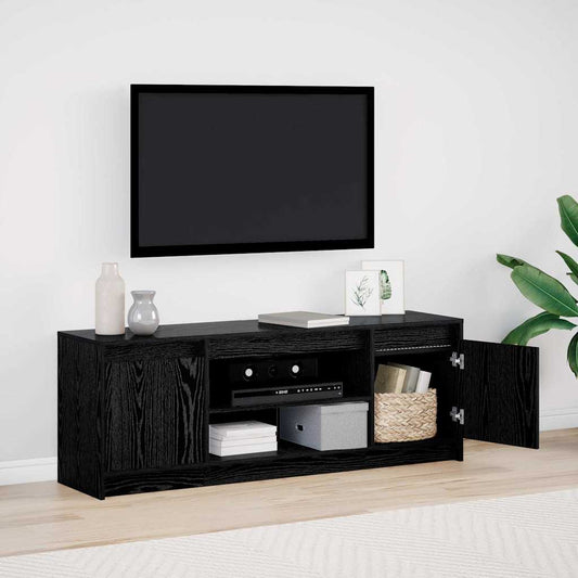 TV Units 139.5 x 34 x 50 cm Black Engineered wood