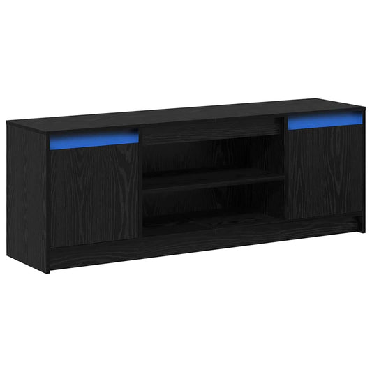 TV Units 139.5 x 34 x 50 cm Black Engineered wood