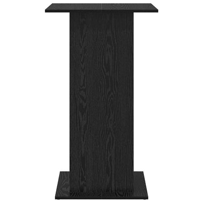 Bar Table with Shelf Black Oak 60 x 60 x 100 cm Engineered Wood