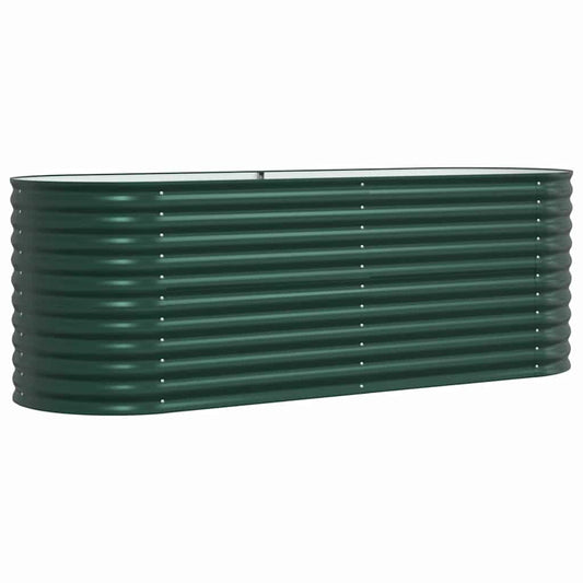 Raised Bed Green 240 x 80 x 81 cm Steel