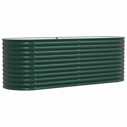 Raised Bed Green 240 x 80 x 81 cm Steel